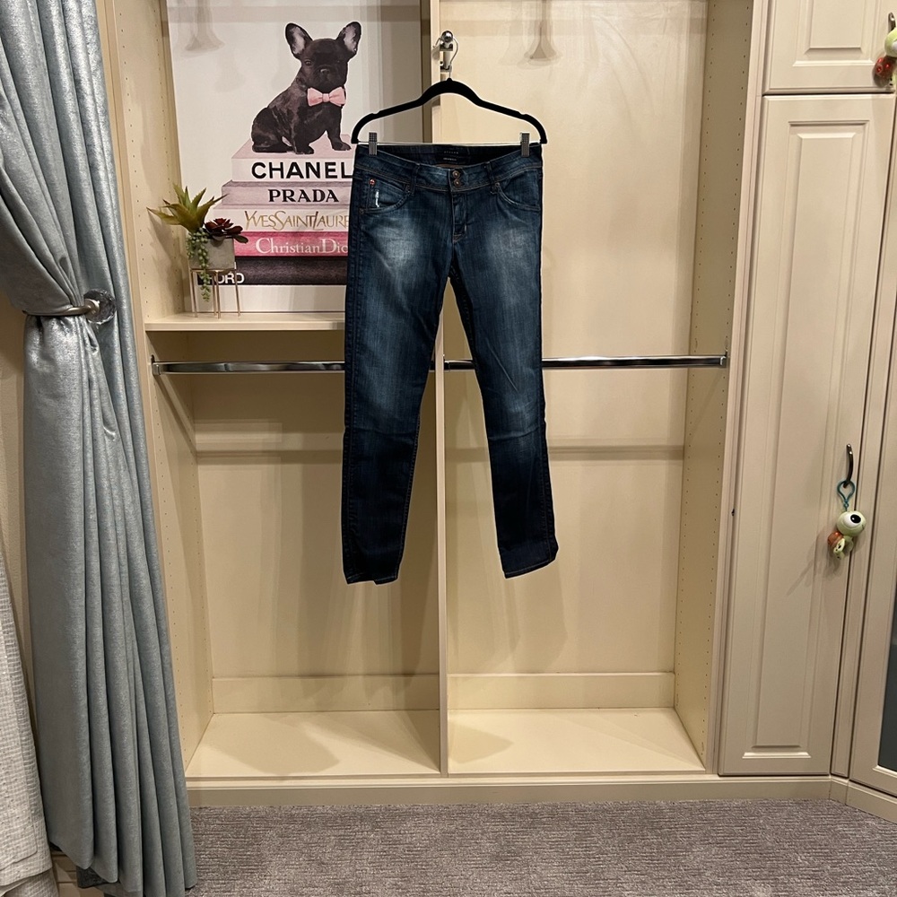 Hudson Jeans Dark Blue Denim with Button Detail